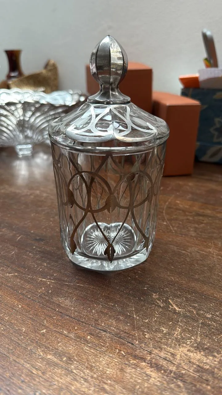 Хрустальная банка для джема
